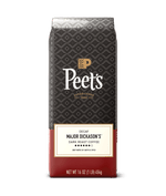 Peet's coffee Major Dickason's™ bag with a geometric pattern on a green background
